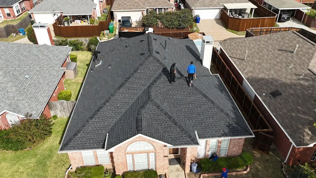 Slate & Tile Roof Repair work in progress on a Perrysburg property